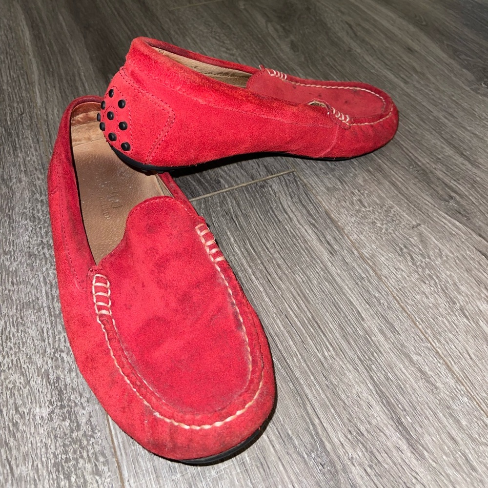 Red Suede Men's Ralph Lauren Loafers